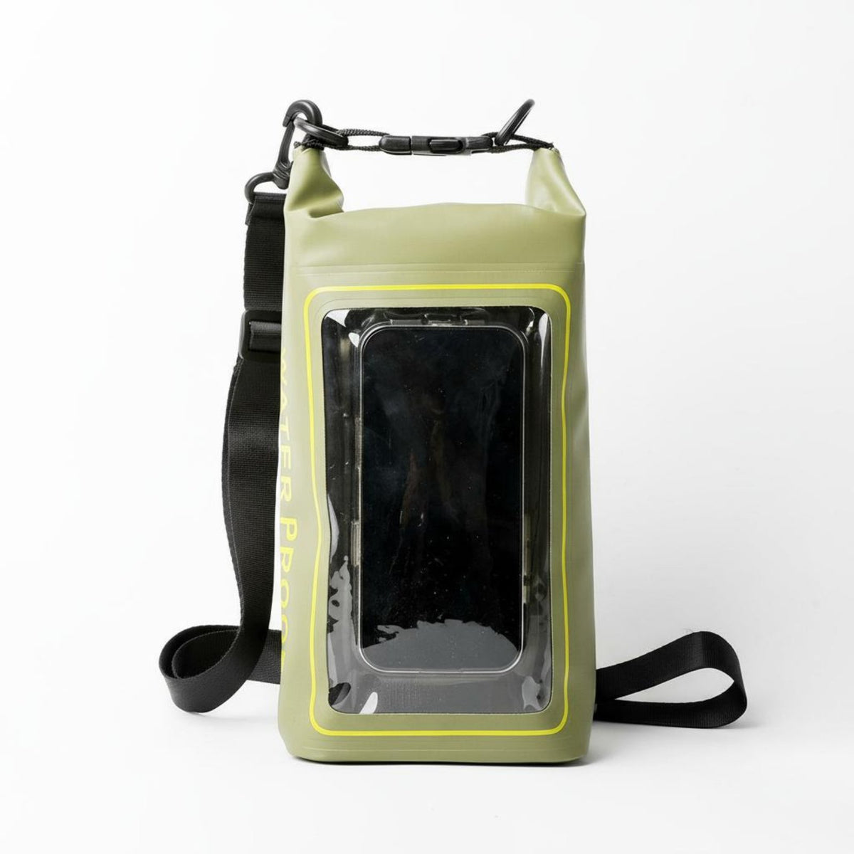 2-in-1 Design Waterproof Phone Pouch Screen-Responsive Screen Friendly PVC Swimming Bag Detachable Shoulder Strap for Beachgoers, Beach