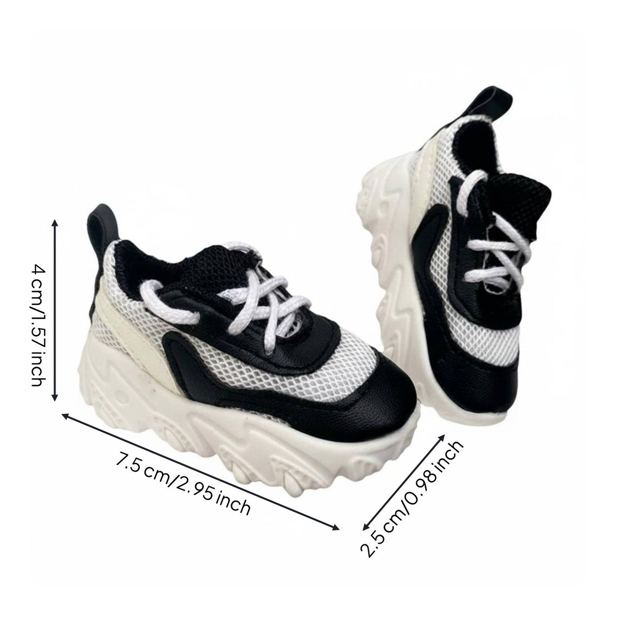 BJD Doll Shoes Fine Finishing Doll Sneakers Secure Secure Accessory Accessory