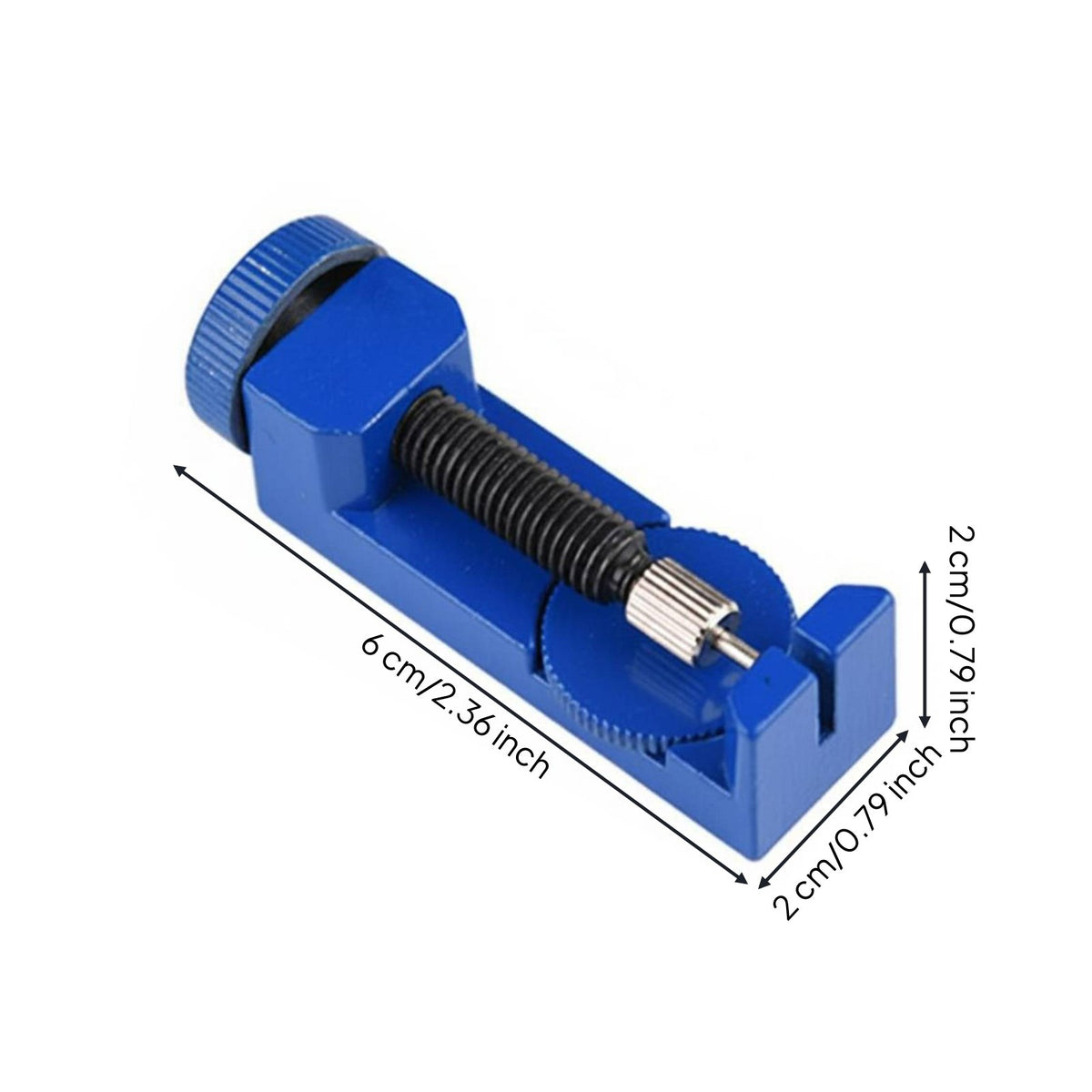 Timepiece Strap Link Remover DIY Watch Strap Adjustment Tool Aluminum Alloy Body for DIY Enthusiasts