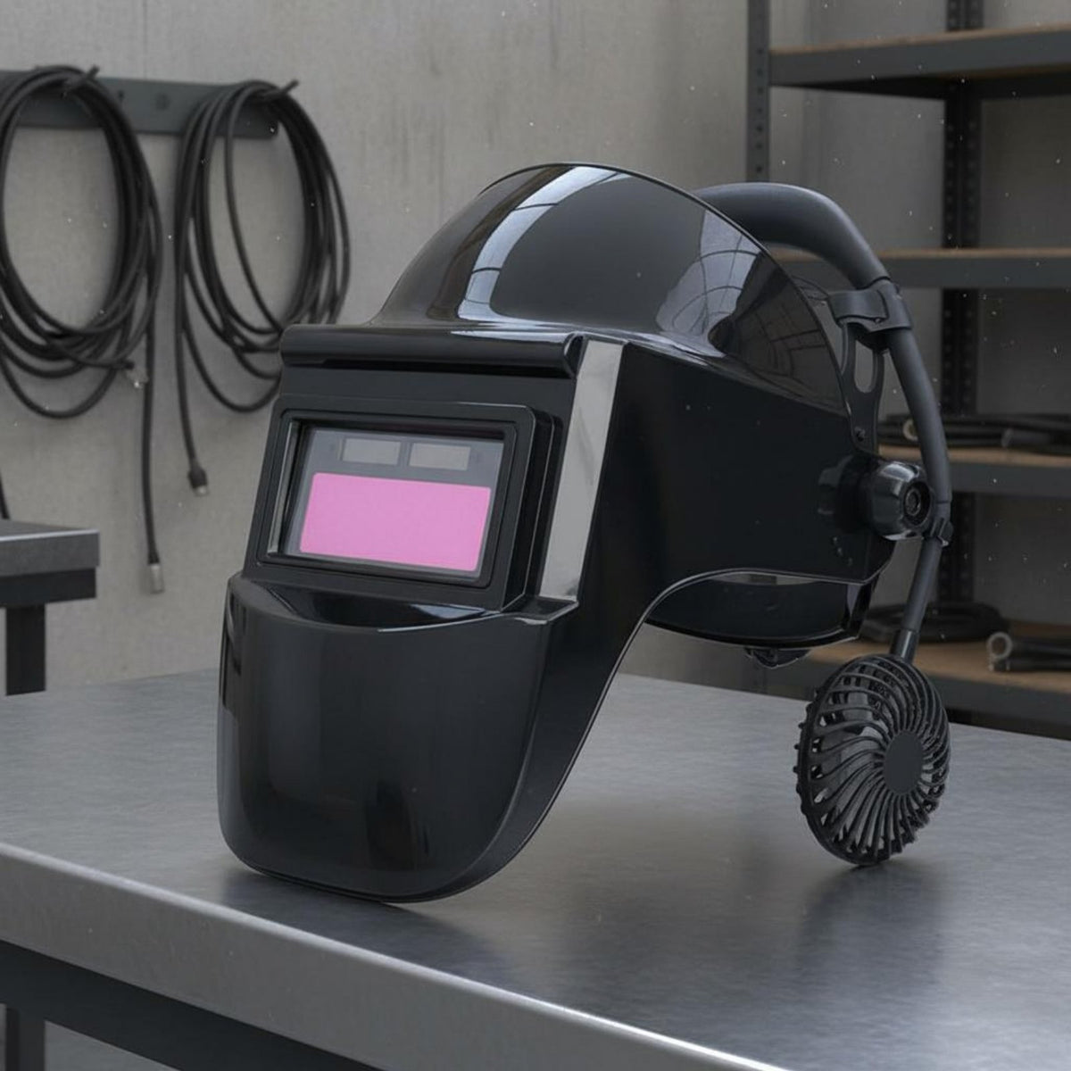 Fan Metal-Joining Helmet Fog Clear Visibility Auto Darkening Metal-Joining