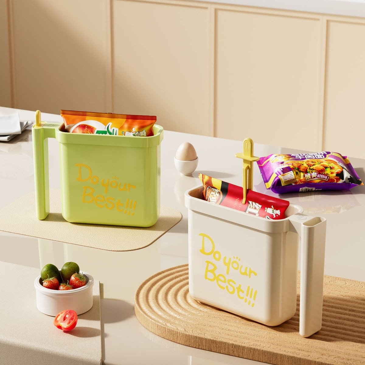 Disposable Instant Noodle Bowl with Lid