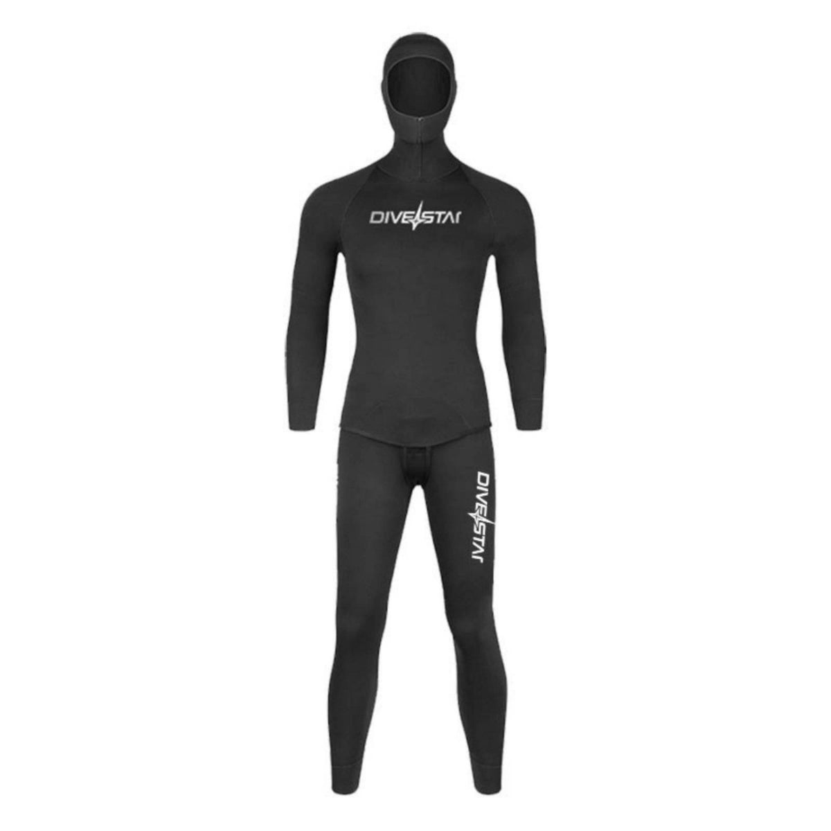 Thermal Insulation Two-Piece Snorkeling Suit Four-Way Stretch Two-Piece Diving Suit Slim Fit 3mm Neoprene Wetsuit Reduces Drag for Women, Men, Surfing