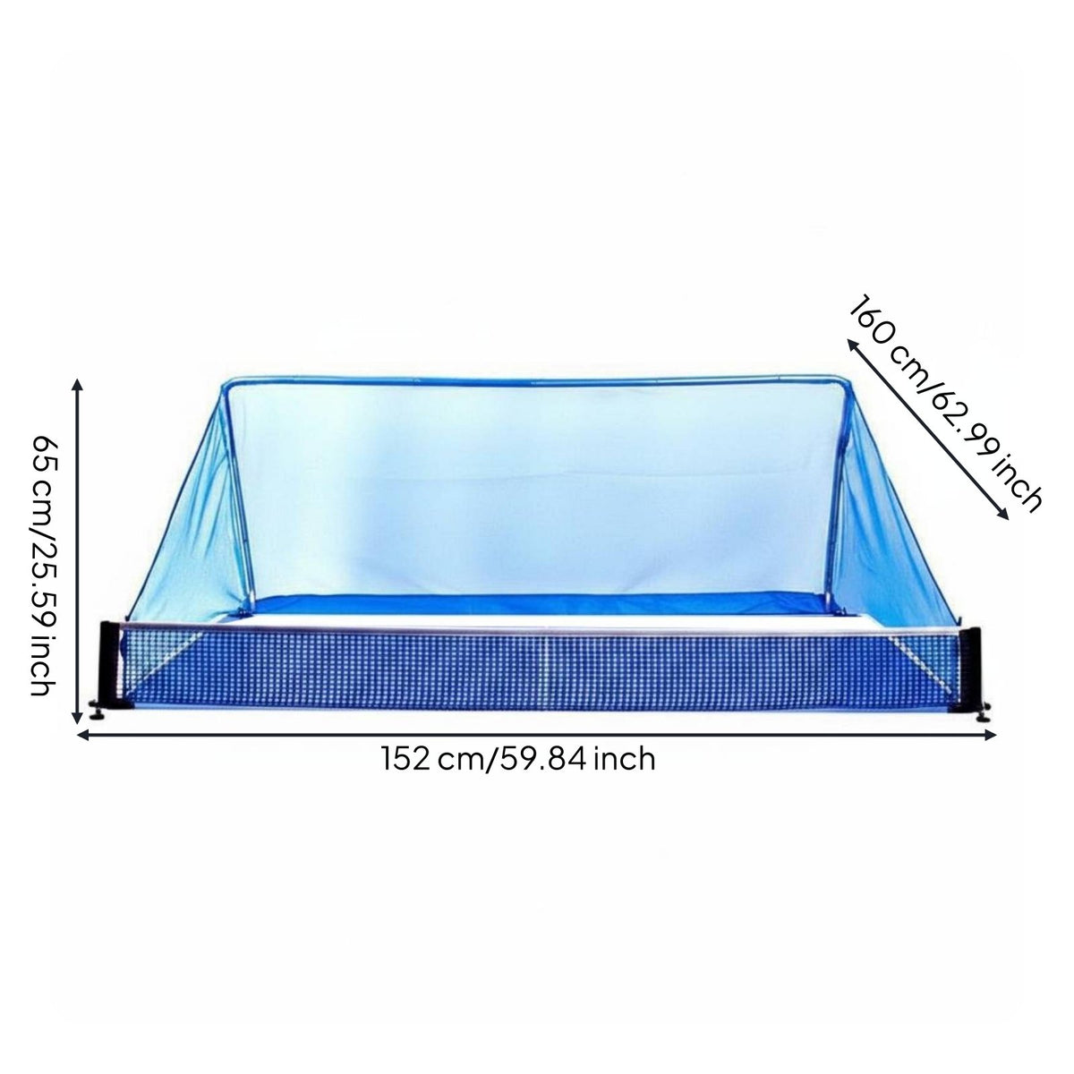 Table Tennis Return Net Easy to Install Table Tennis Ball Collector Frame Athletic Gear for Beginners