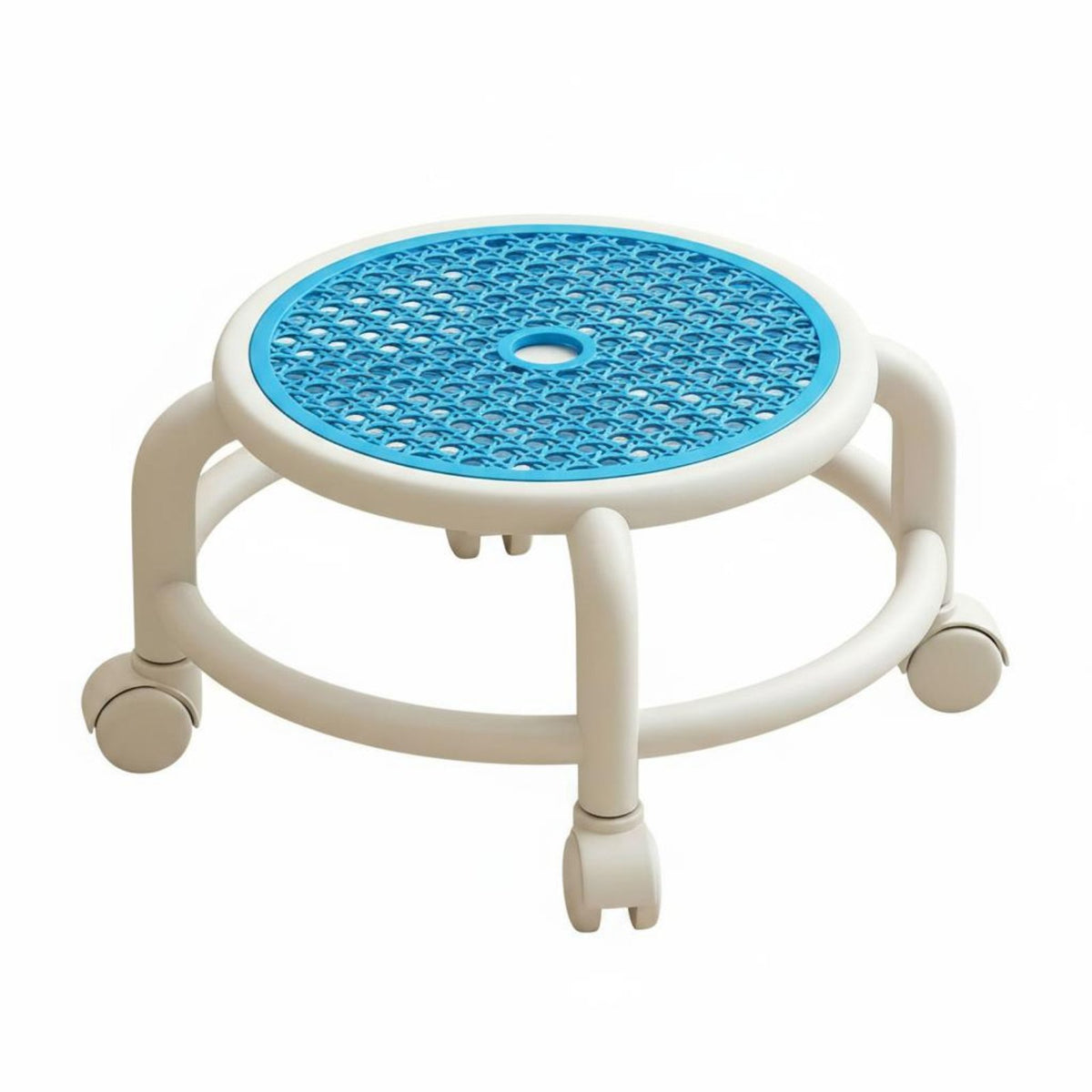 Kids Rolling Stool Rotating Seat Children's Swivel Stool Space Saving Room Furniture for Young Children, Dorm