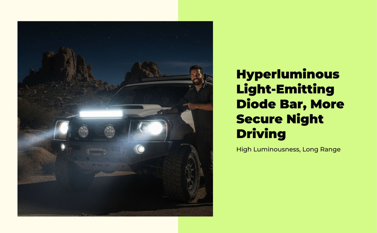 LED Light Bar: Ultra-bright, waterproof