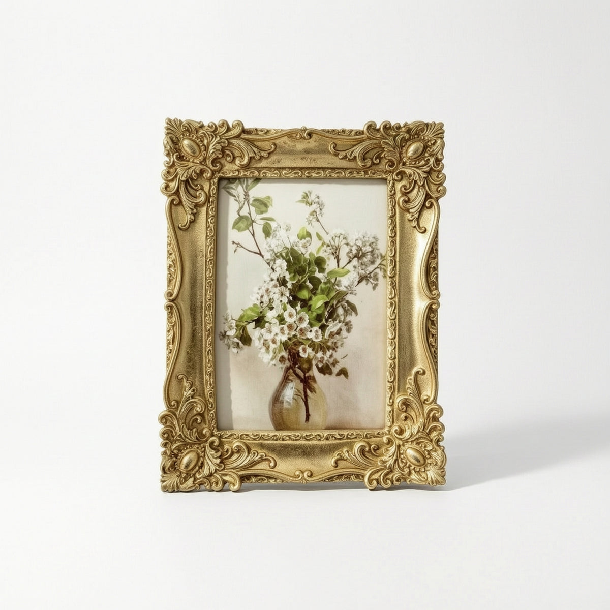Gold Picture Frame Wall-Mounted Ornate Picture Frame Elegant for Home Decorators