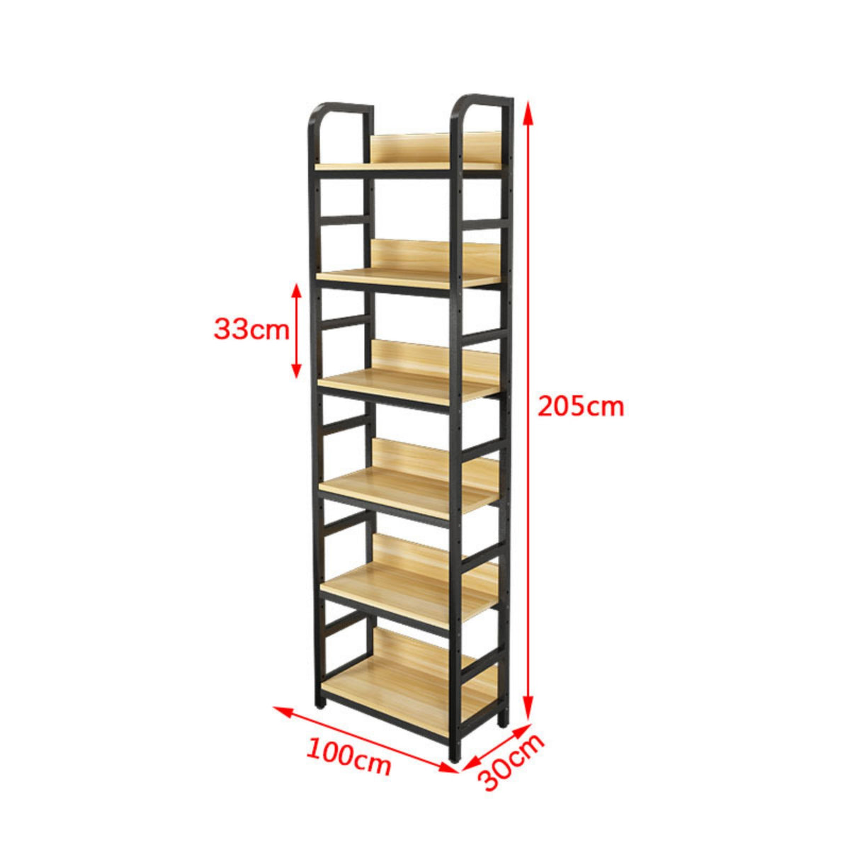 1 Piece Double-sided Display Rack Gondola Shelving Adjustable Shelves Retail Island Fixture Heavy Duty Construction Suitable for Merchandisers Shopkeepers Boutique
