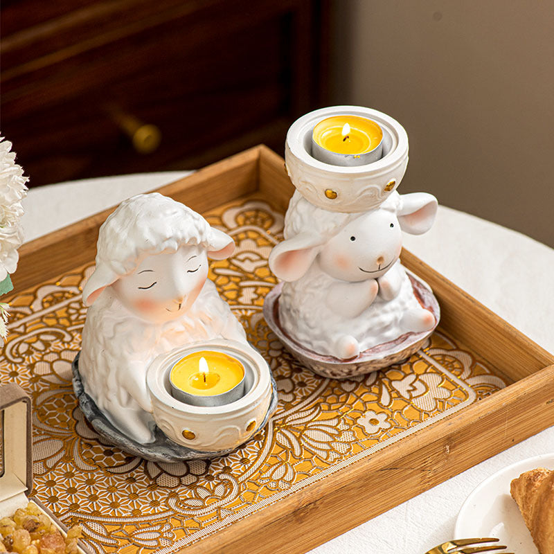 Eid Sheep Resin Candle Holder Middle Eastern Arab Festival Table Decor