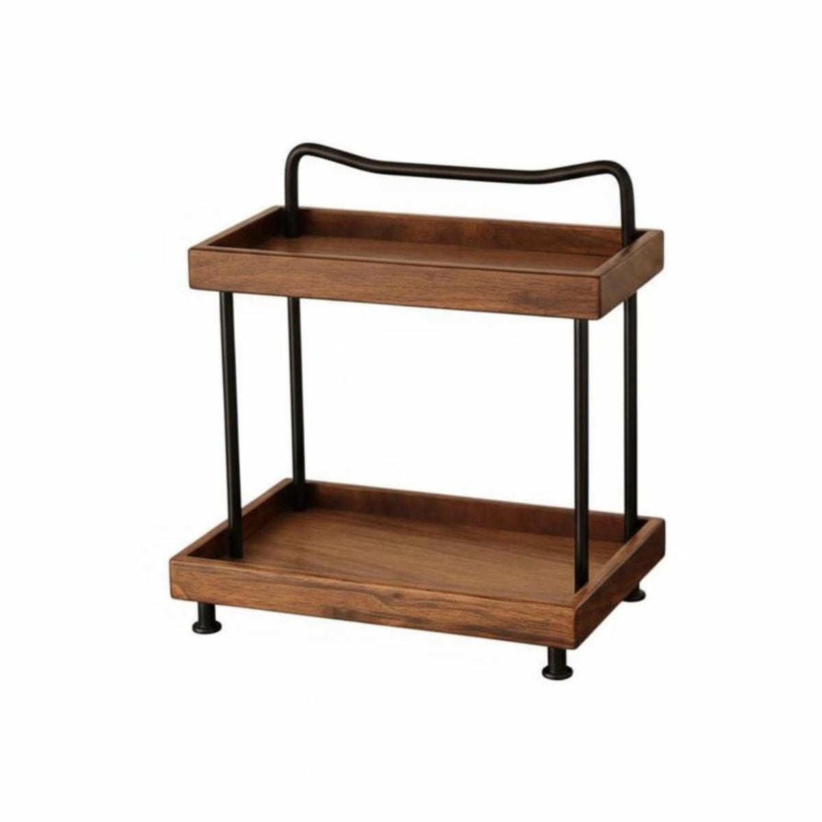 2-Tier Cosmetic Stand Space-Saving Vanity Rack Large Capacity for Bedroom, Women
