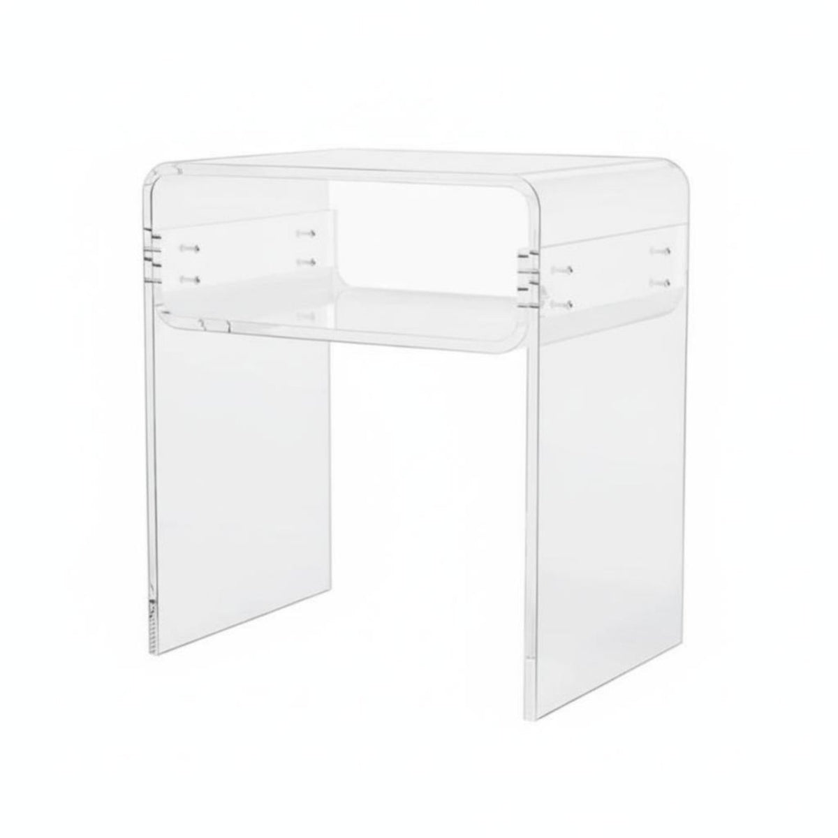 Tiered Accent Table Multi-Layer Nightstand Minimalist Design for Bedroom, Adults