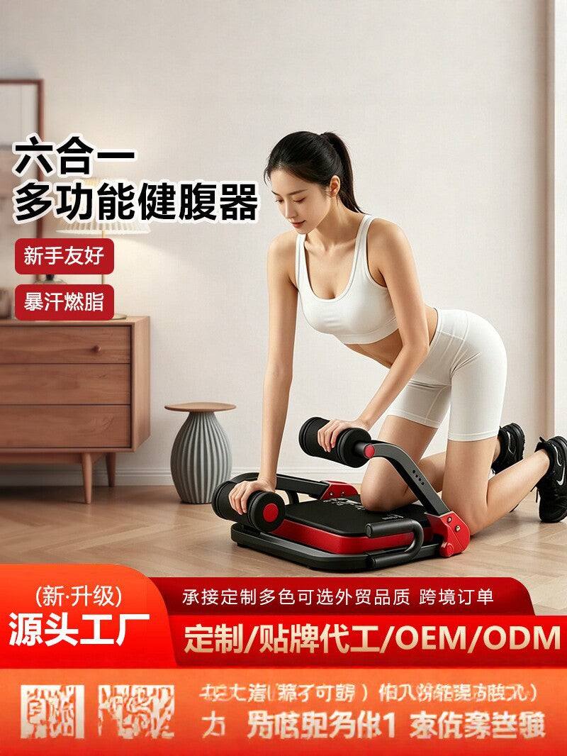 Foldable Ab Wheel Roller for Home Gym Exercise
