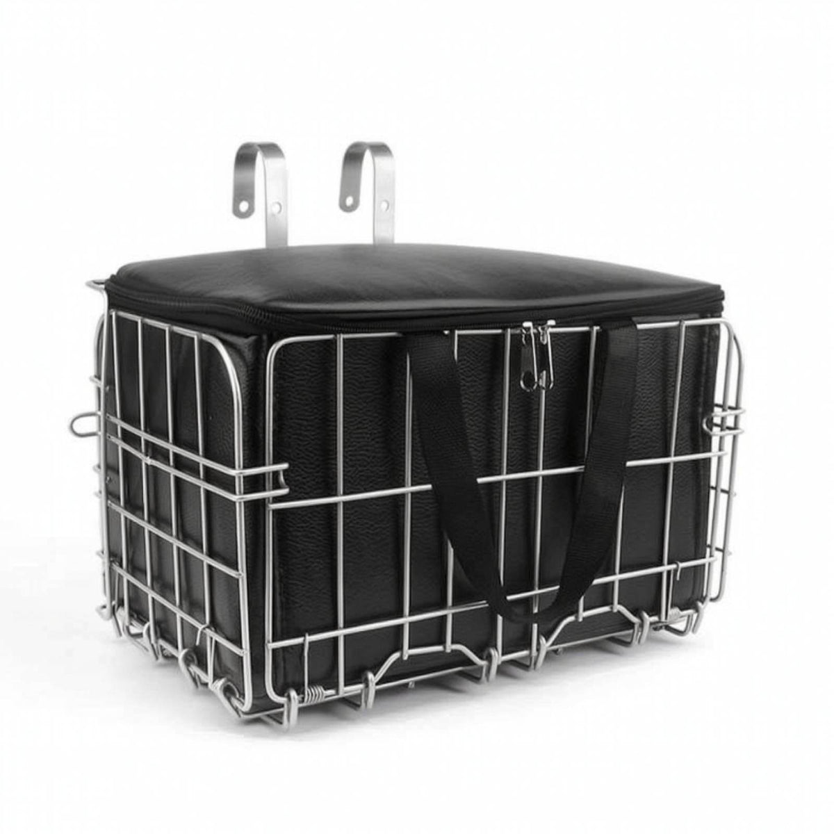 Cycle Basket with Inner Bag Sturdy Foldable Cycle Basket Front for Commuters, Errands