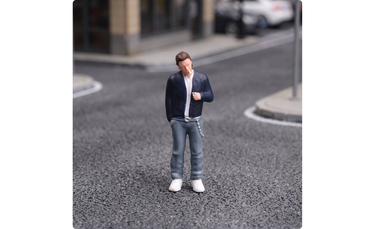 Miniature Male Figurine Tiny Streetwear Character Model 3D Figurines for Collectors