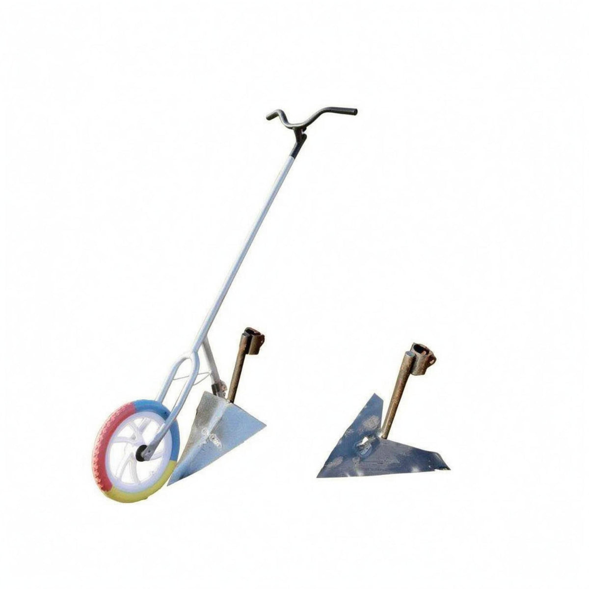 Wheel Hoe Lightweight Manual Weeder Metal Frame for Garden, Field
