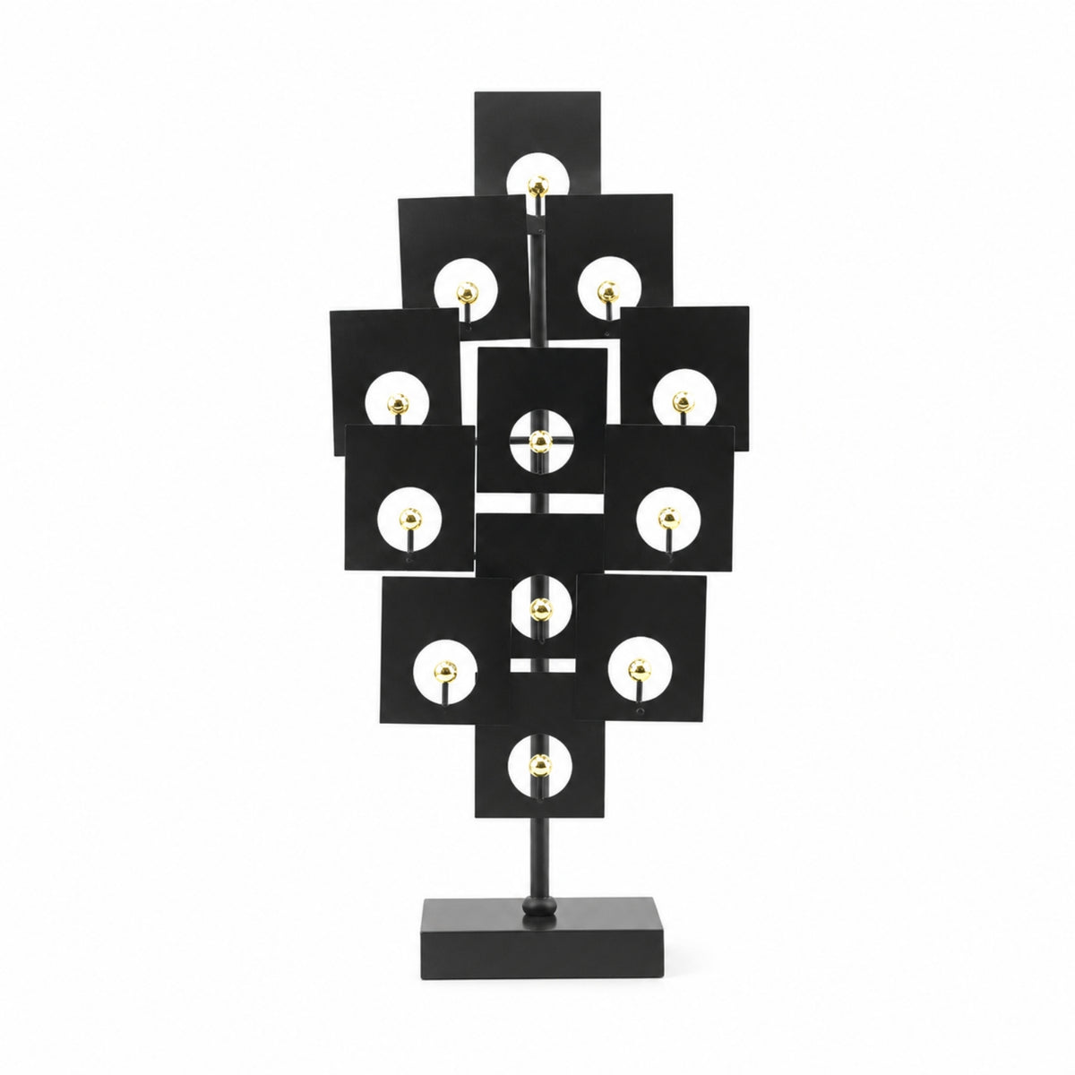 Geometric Sculpture Slim Geometric Ornament Stylish for Living Room, Entryway