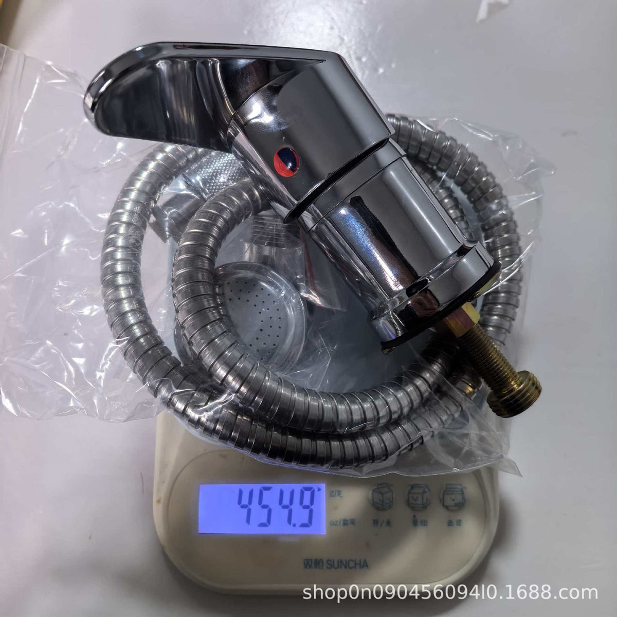 批发洗头床水龙头开关阀美发理发店发廊冷热混水阀带增压花洒喷头