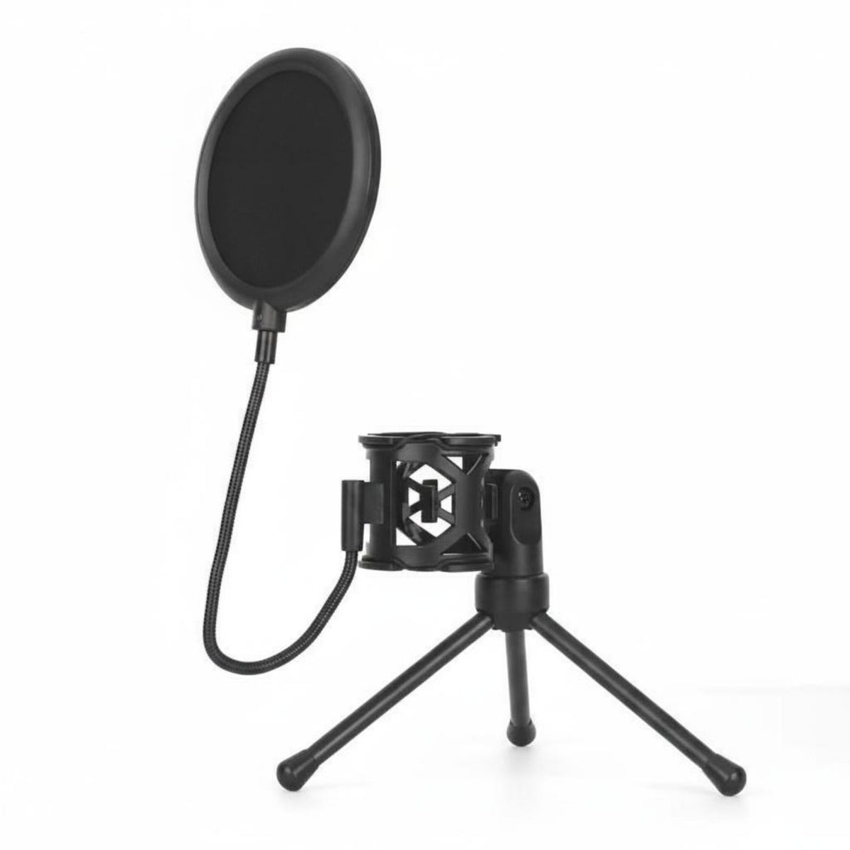 Tripod Sound Input Instrument Stand Foldable Sound Input Instrument Plosive Screen Stand Universal Desktop Mic Tripod for Podcasters