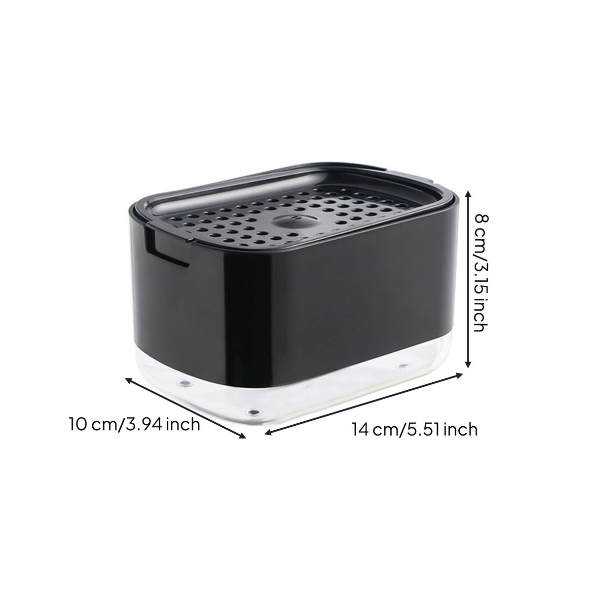Dish Soap Dispenser Easy to Use Household Storage Space Saving for Kitchen Sink