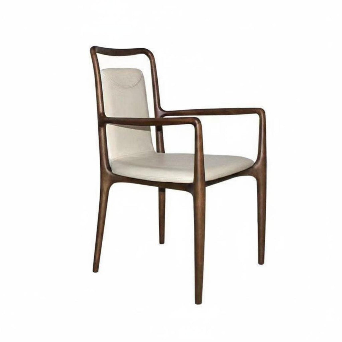 Minimalist Design Upholstered Dining Armchair Nordic design Upholstered Armchair Light Luxury Aesthetic Interior Decor With Armrests for Homeowners, Restaurant Owners, Readers, Kitchen, Living Room, Home Office, study corner