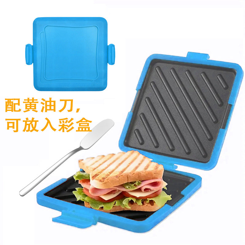 Microwave Safe Non-Stick Sandwich Toaster with Egg Cooker