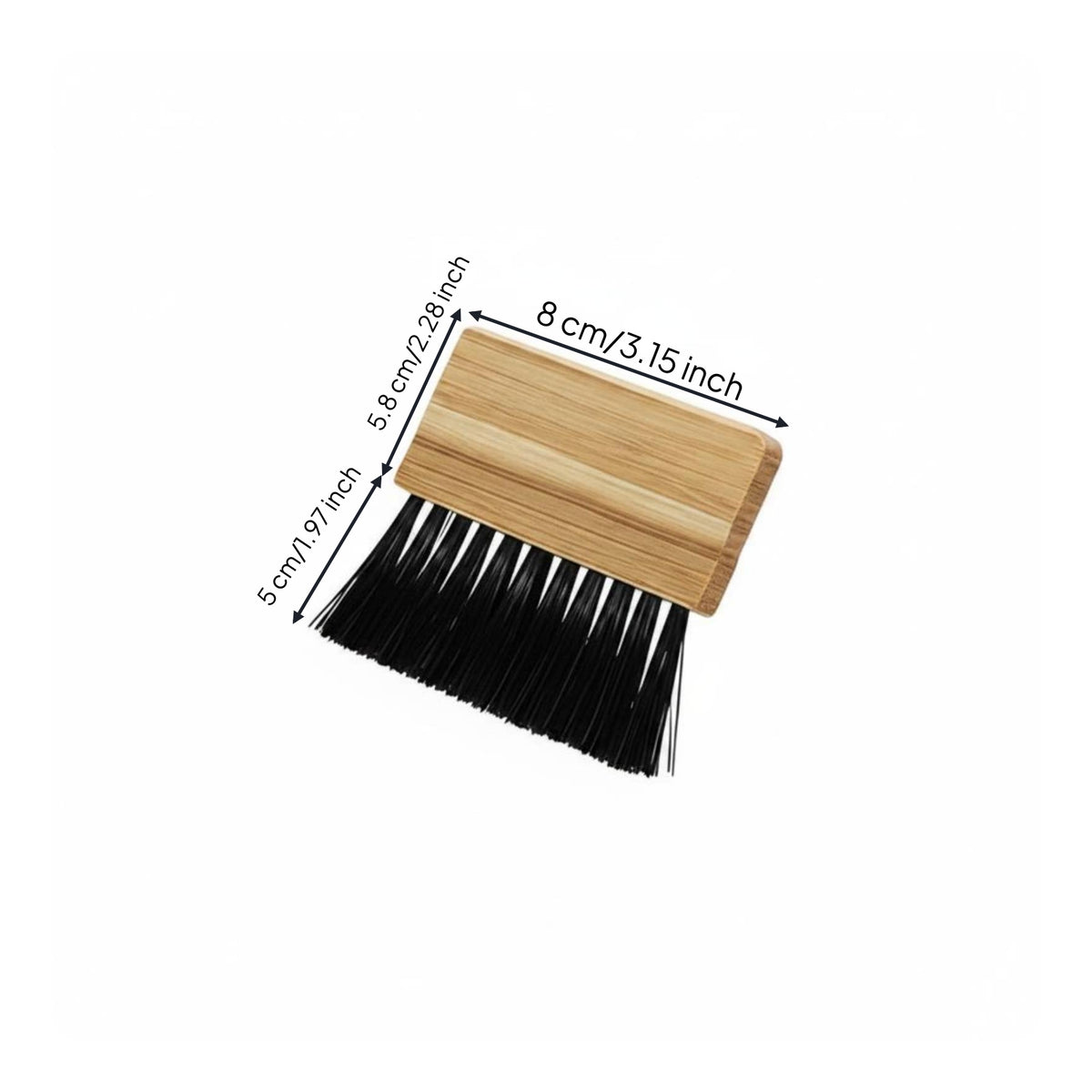 Umpire Brush Compact Wood Handle Plate Brush Portable for Umpires