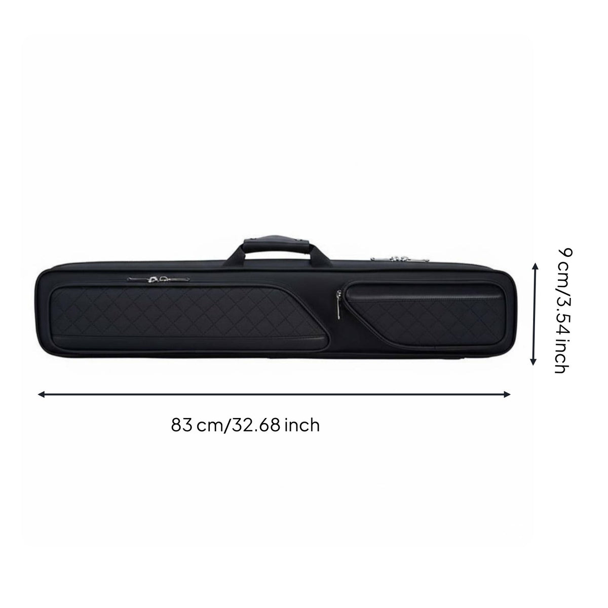 7-Slot Pool Cue Case Sturdy Exterior Billiard Stick Carrying Case Easy to Clean