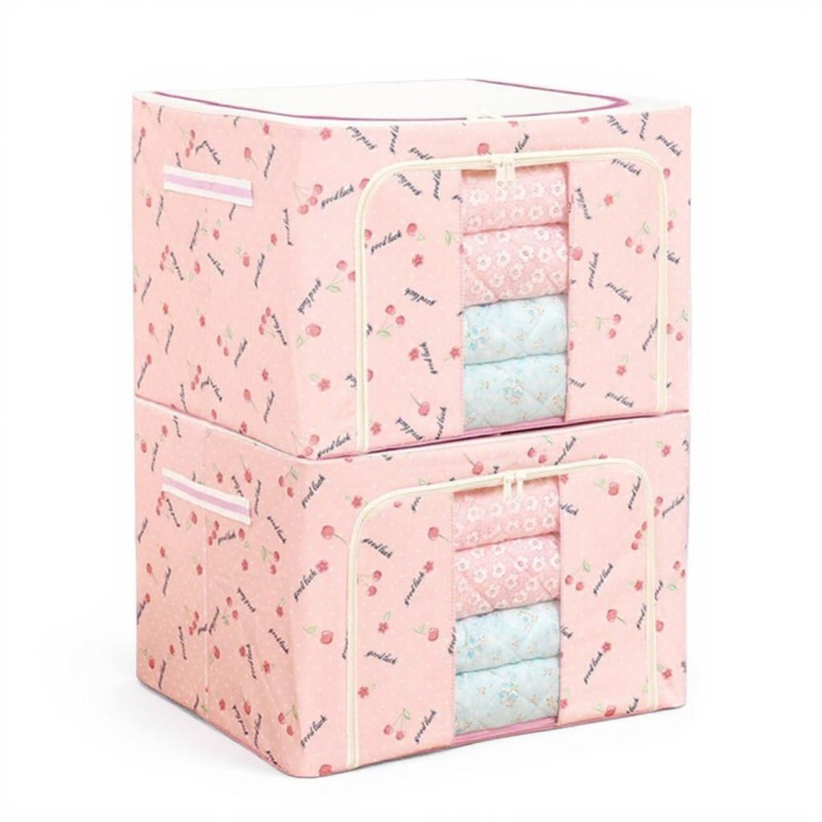 Foldable Framed container Large Capacity Foldable textile container with view panel for Adults