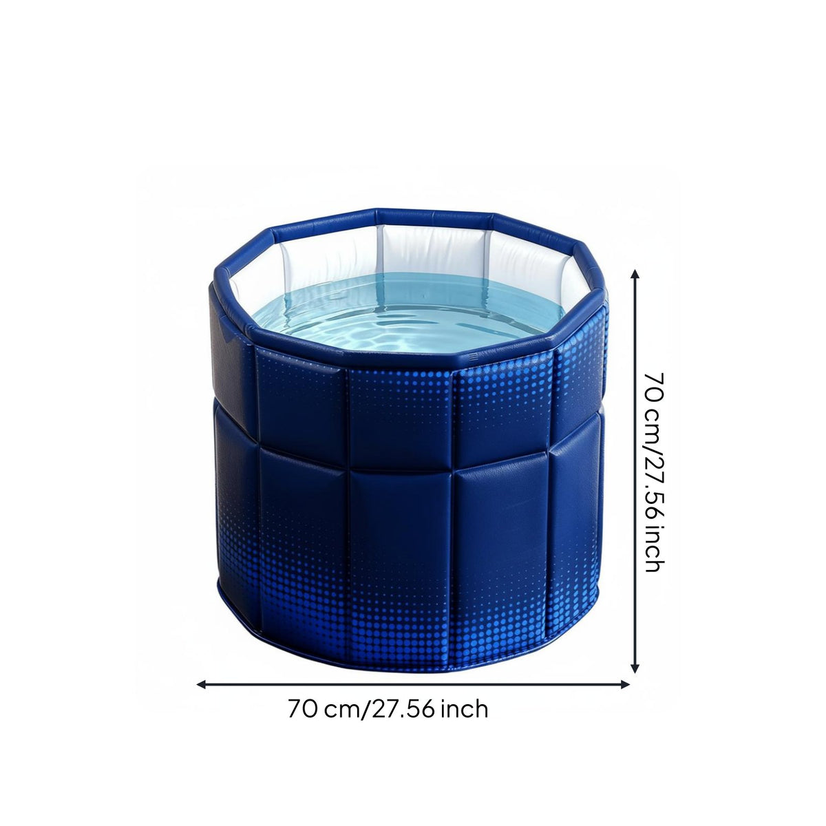Folding Ice Tub Foldable Collapsible Bathtub Sturdy for Sports Recovery, Adults