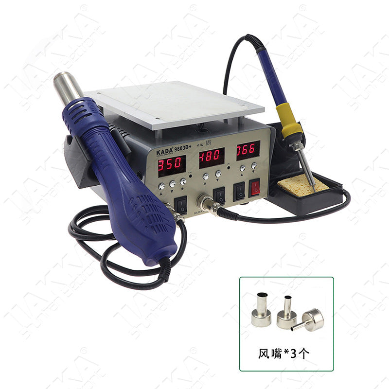 卡达9803d+数显可调恒温热风拆焊台 KADA手机维修热风枪 工厂直供