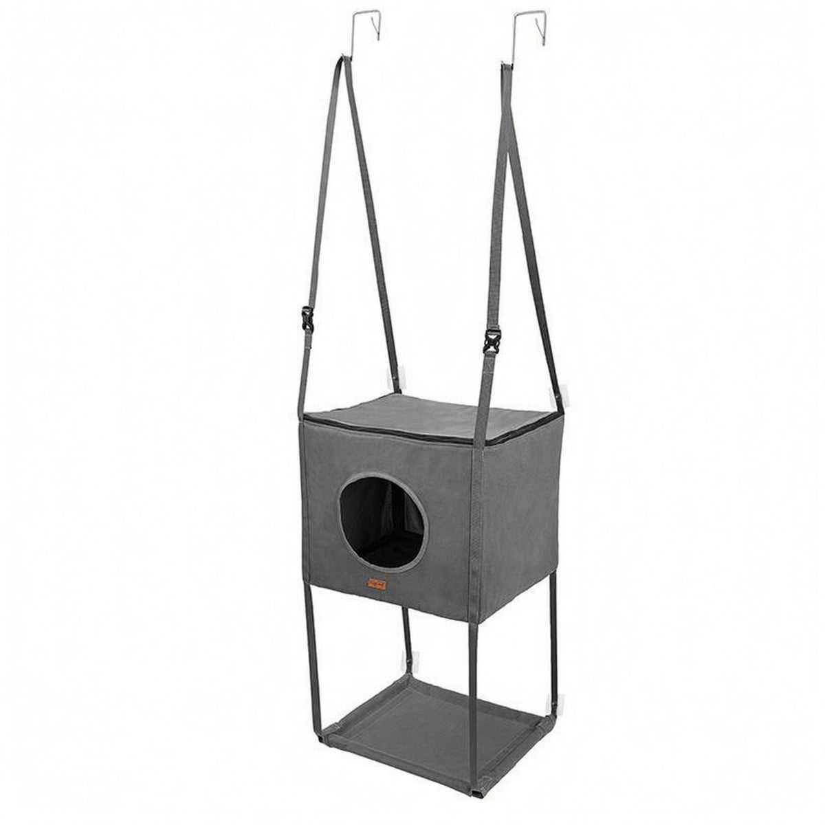 Door Hanging Cat Condo Metal Hooks Door Cat Bed Polyester for Doorway