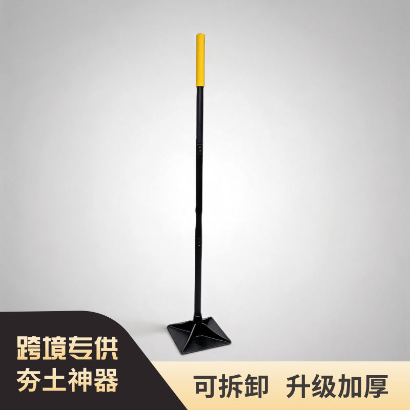 Detachable Rod Garden Tamper Ground Compaction Tool for Garden and Agricultural Use