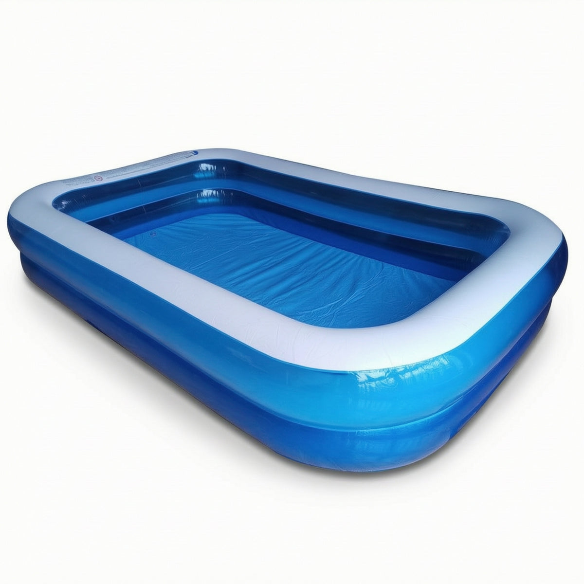 Rectangular Pool with Drain Plug Portable Inflatable Above Ground Pool Sturdy Thickened for Children, Patio
