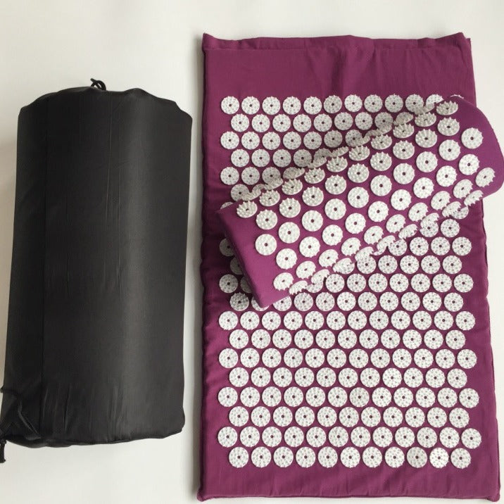Round Button Acupressure Mat and Pillow Set