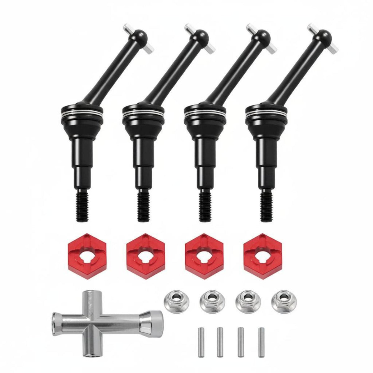 1/14 Scale Car Drive Shaft Easy Installation CVD Drive Shaft RC Car Upgrade Axle for Rough Terrain, Bashing
