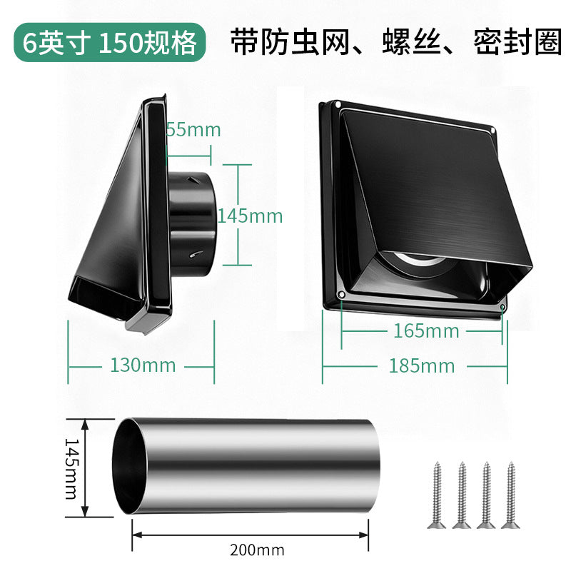 Black 6-inch 150MM
