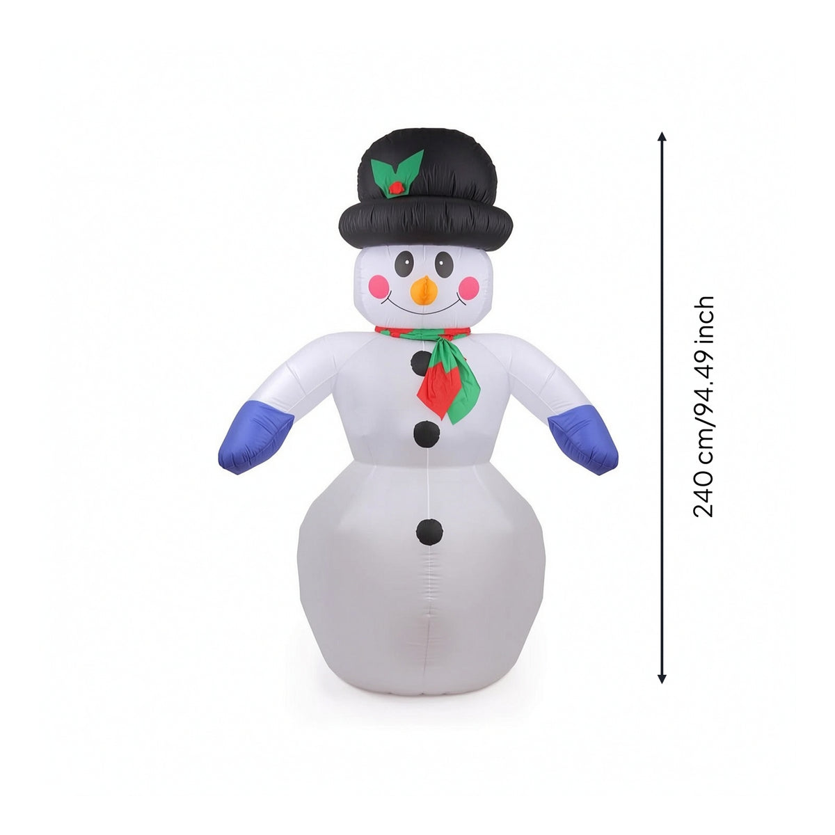 Christmas Inflatable Snowman Giant Snowman Yard Decor Outdoor Decoration Cheerful Festive