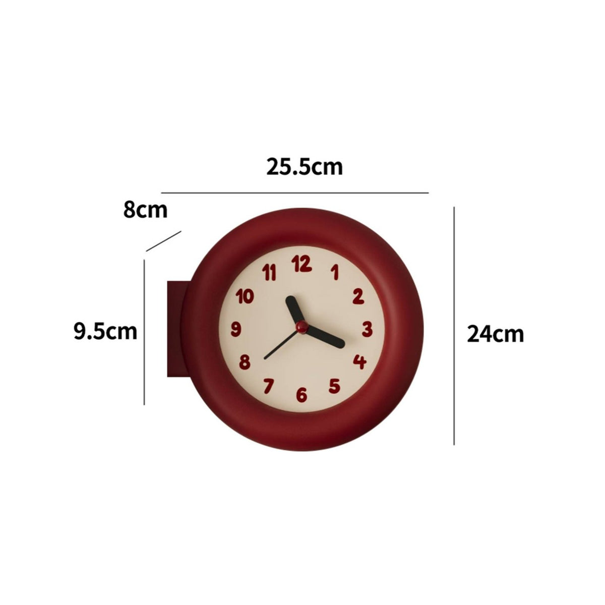 Corner Wall Timepiece Decorative Home Decor Easy to Install