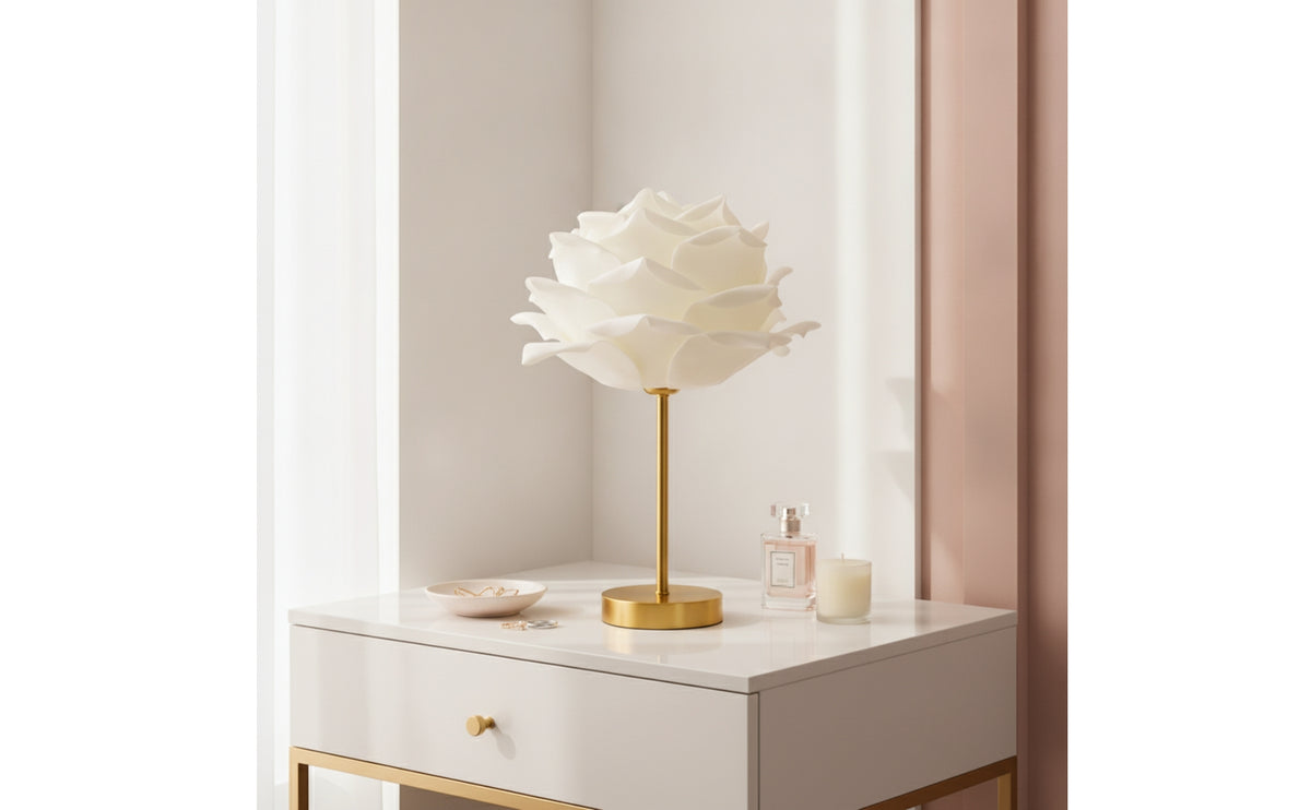 Elegant Rose Lamp Decorative Flower Lamp Romantic Warm Glow for Bedroom, Nightstand, Wedding