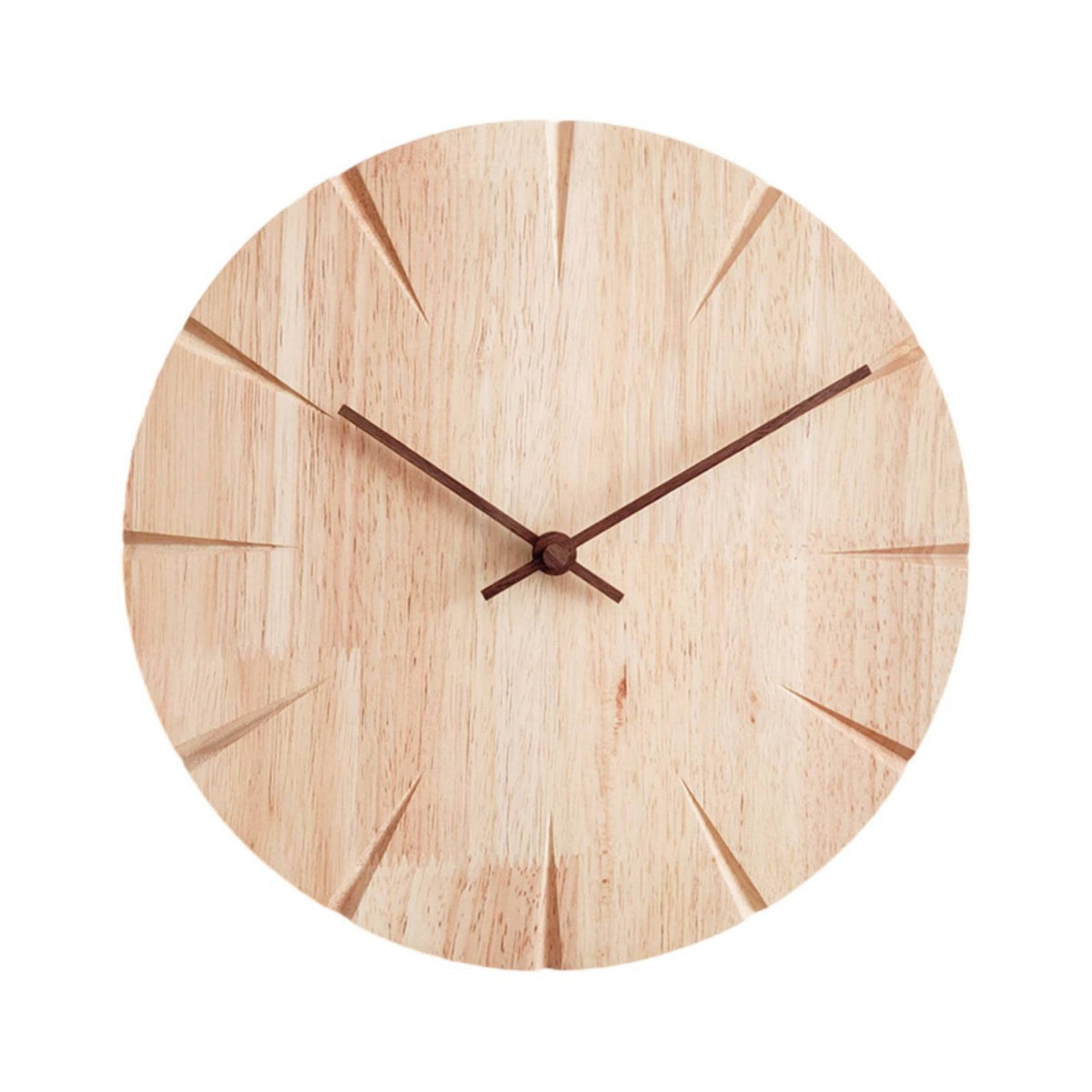 Wooden Wall Clock No Round Wall Clock 30cm for Living Room