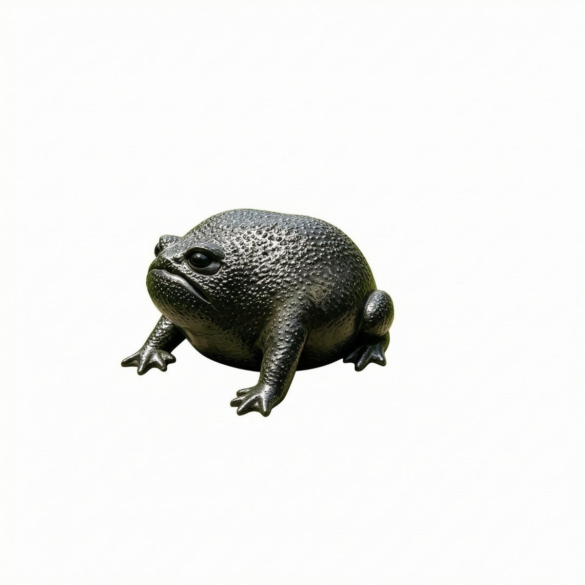 Resin Frog Statue Compact Shape Outdoor Decoration Weatherproof for Balcony