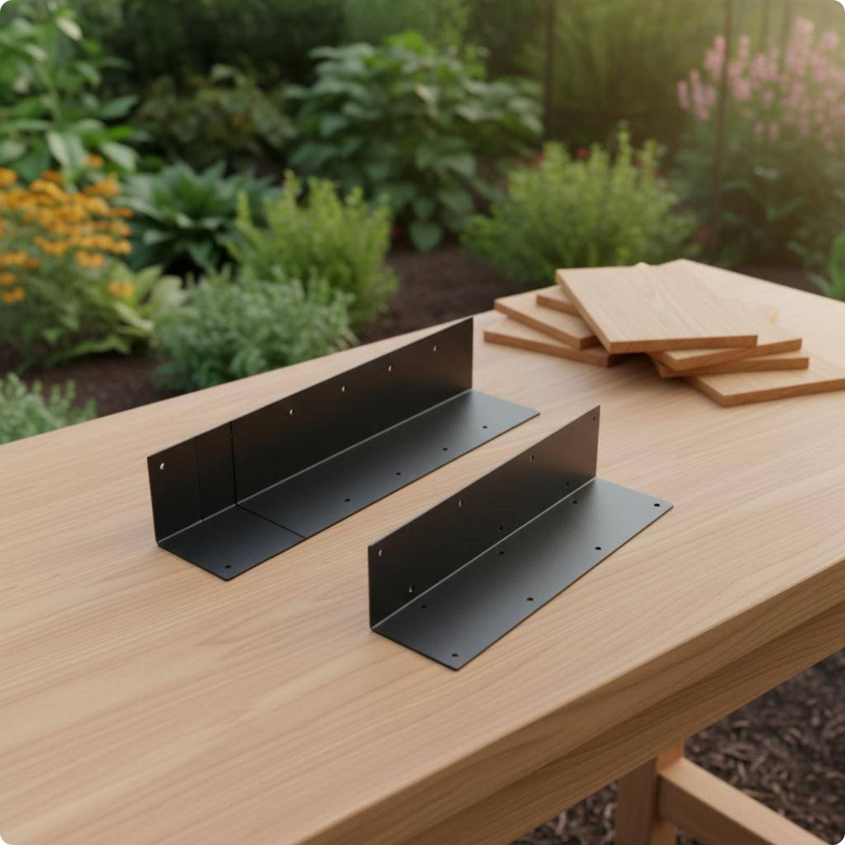 Raised Bed Corner Bracket Iron Metal Garden Bed Bracket Powder Coated