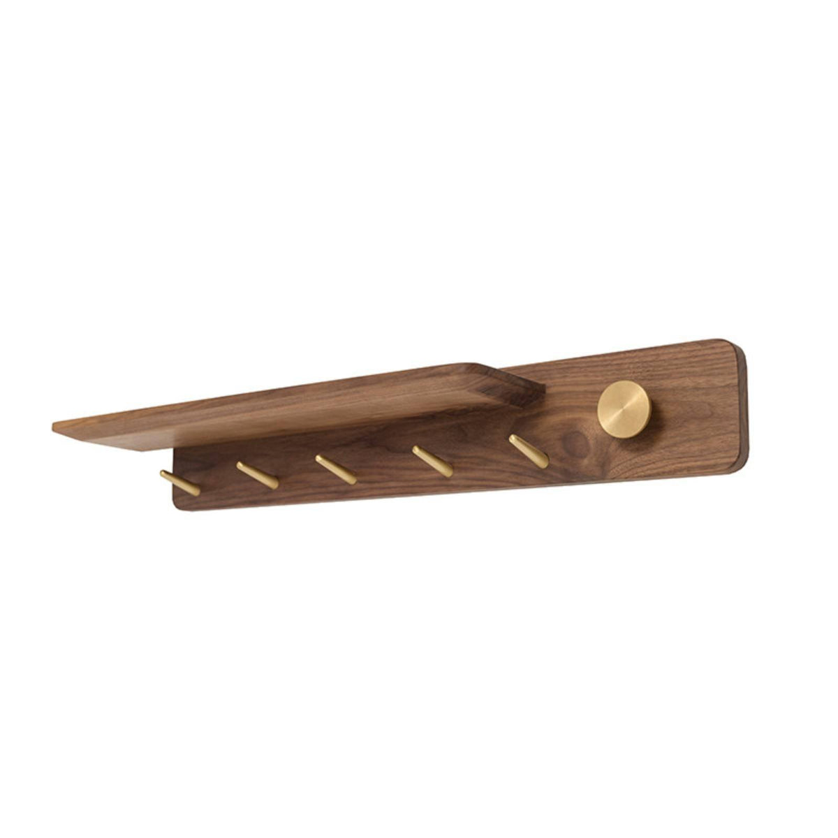 Wall-Mounted Rack with hangers Space-Saving Design Wall-Mounted Hanger with shelf