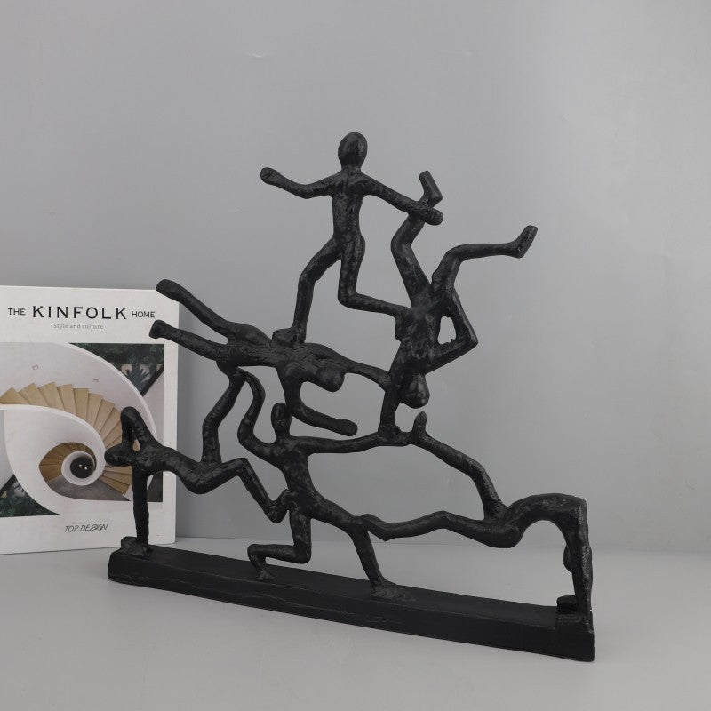 Nordic Creative Acrobat Figure Sculpture