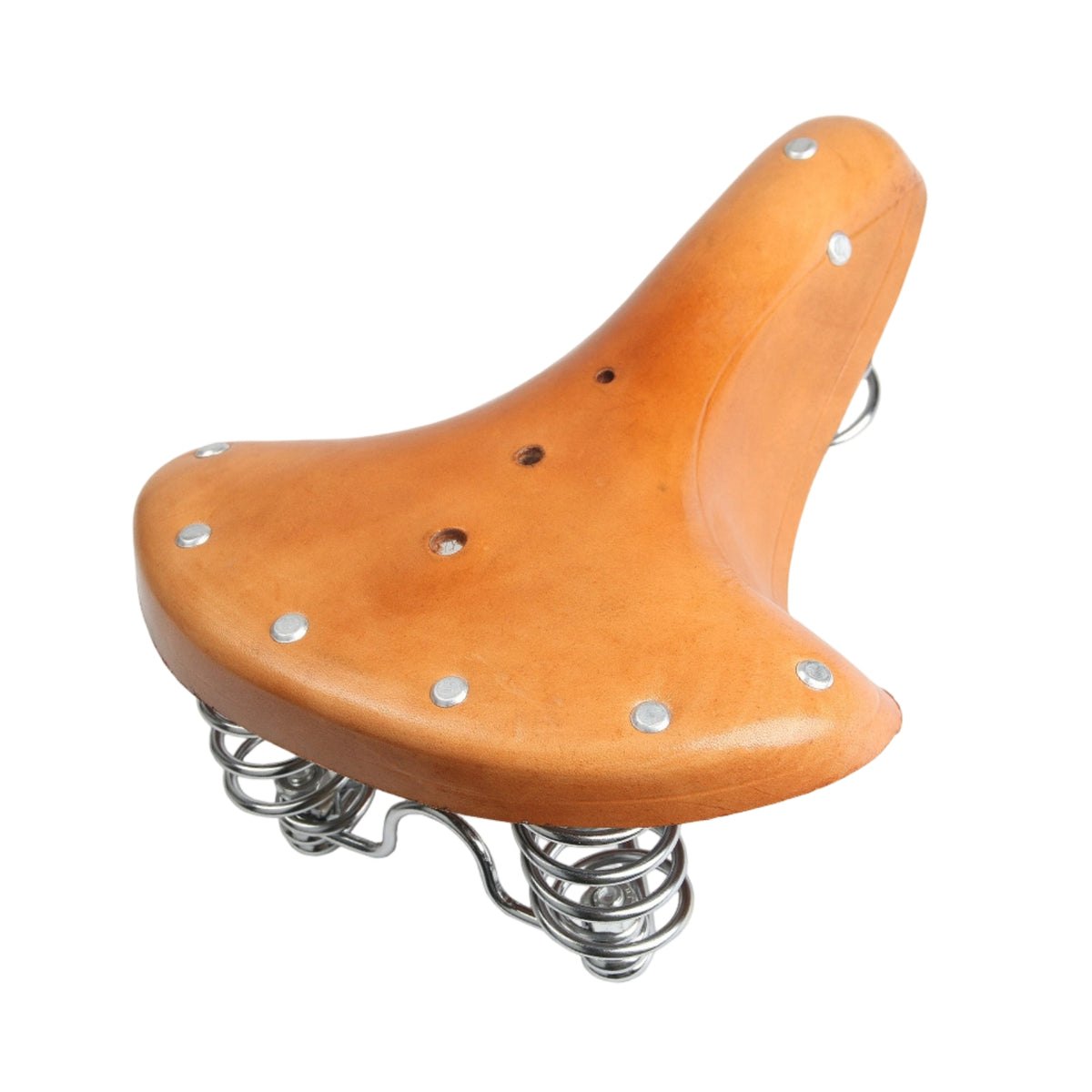Vintage Cycle Saddle Comfortable Leather Cycle Saddle Vintage Bike Seat High Quality for Cyclists, Leisure Riding