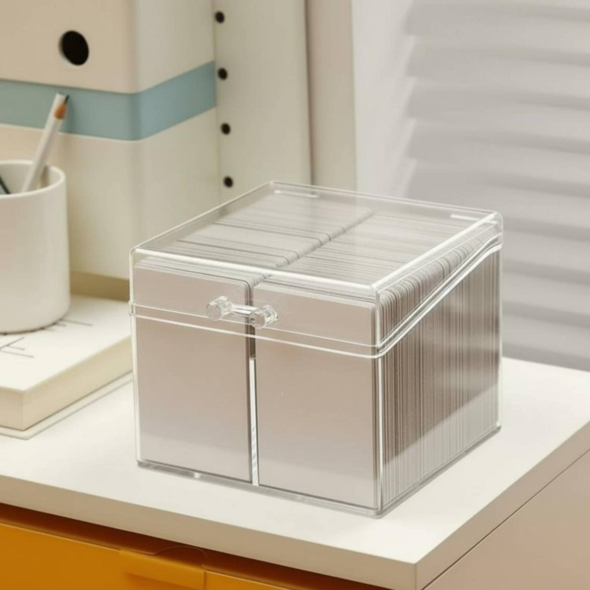 Trading Card Storage Box Thickened Material Lidded Trading Card Container