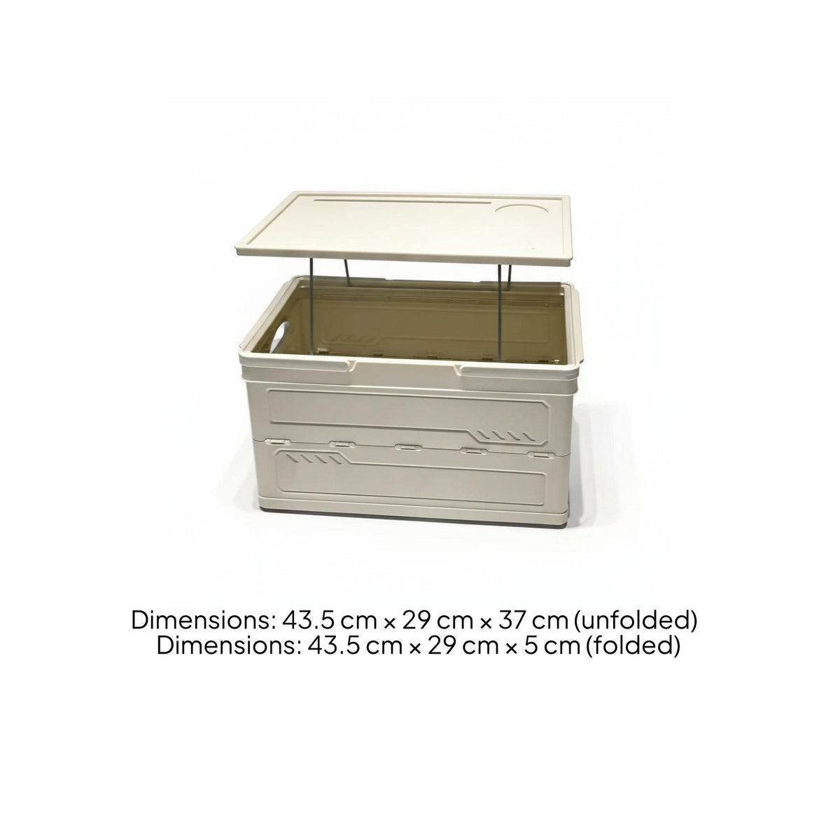 Multi-Functional Car Trunk Organizer Portable Foldable Storage Box Large Capacity Collapsible Crate with Lid Stackable for Campers