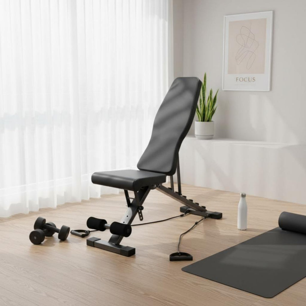 Sit Up Bench, Multifunctional Dumbbell Bench, Foldable Fitness Chair, Abdominal Exercise Equipment, Adjustable Weight Bench