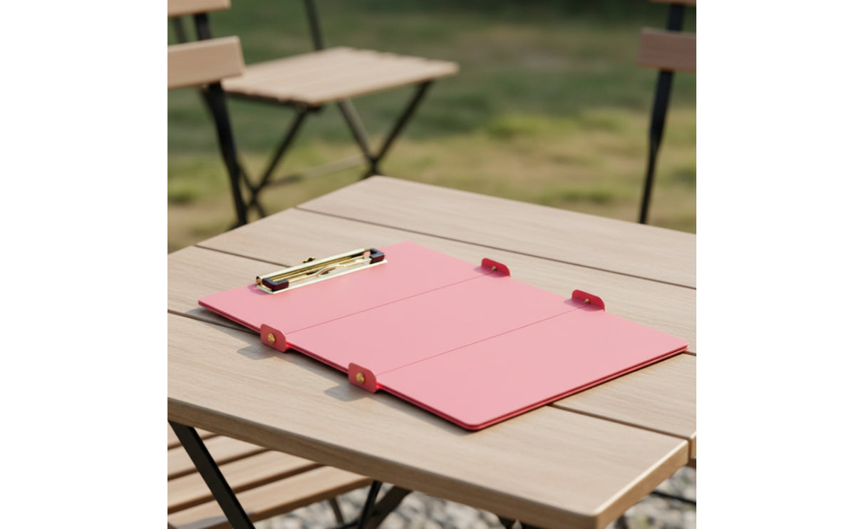Three-Section Clipboard Portable Foldable Clipboard Compact Stationery for Professionals, Students, Hospital, Field Work, Office