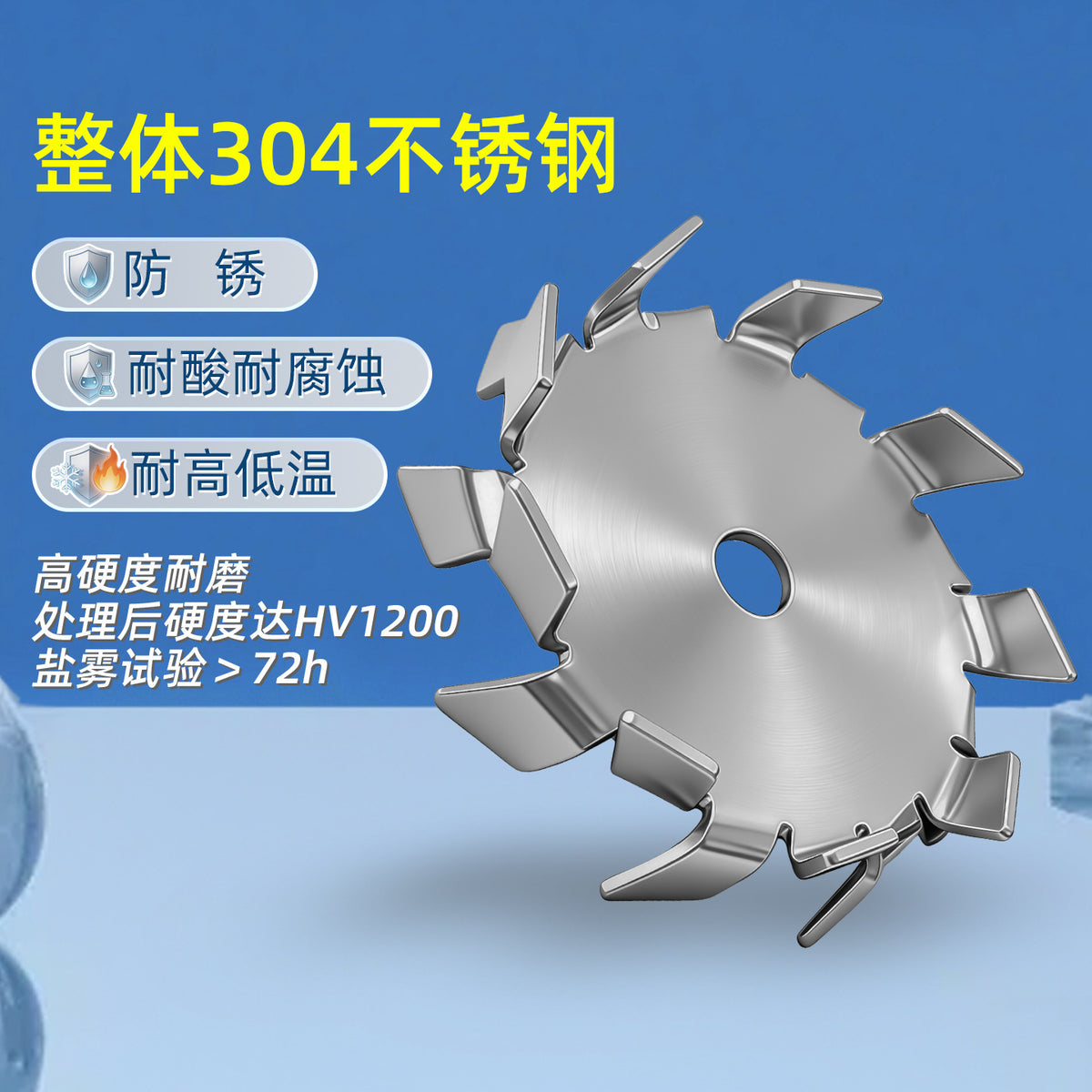 Stainless Steel Dispersion Disc, 304 Mixing Disc for Disperser, Disperser Paddle, Disperser Blade, Disperser Accessory