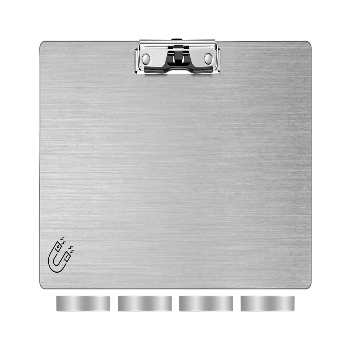 Stainless Steel Magnetized Clipboard Brushed Document Holder Long-Lasting